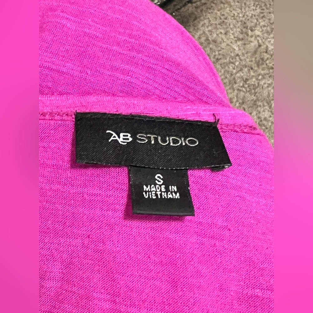 AB Studio Pink Ruched Tank Top - Picture 2 of 3